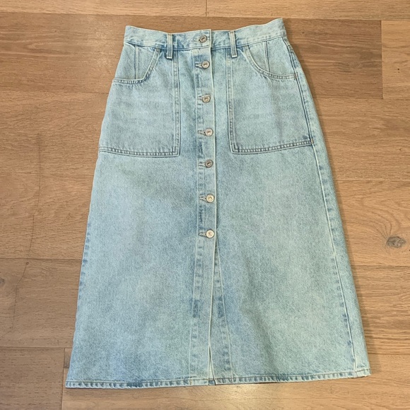Citizens Of Humanity Light Blue Denim Skirt 26 - Picture 1 of 3